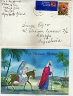 South Africa Leter And Double Postcard New Year,Christmas - AIR MAIL Via Macedonia 1977.Flora - Protea Plants 1977 - Cartas & Documentos