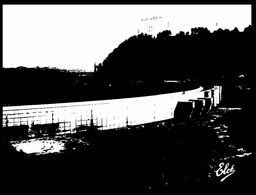 (I 8) France - Barrage De Bort-Les-Orgues - Water Tank (black & White Postcard) - Invasi D'acqua & Impianti Eolici