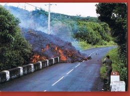 LA REUNION - La Coulée Volcanique De St-Philippe -Mars 1986 Scans Recto Verso- Paypal Sans Frais - Autres & Non Classés