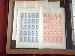 France N°663/667 - 5 Feuilles De 25 Exemplaires - Neuf ** Sans Charnière - TB - Unused Stamps