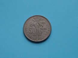1922 > 50 Cent. ( KM 23 ) > ( Uncleaned Coin / For Grade, Please See Photo ) ! - 1910-1934: Albert I