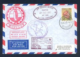 SOUTH AFRICA 1980 - Nice Air Mail Cover With Illustration And Nice Commemorative Cancel Of Ship S.A. Agulhas. - Brieven En Documenten