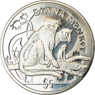 Monnaie, Sierra Leone, Dollar, 2009, British Royal Mint, Singes - Cercopithèque - Sierra Leona