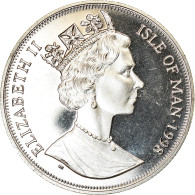 Monnaie, Isle Of Man, Crown, 1998, Pobjoy Mint, Année De L'océan - Pingouins - Île De  Man