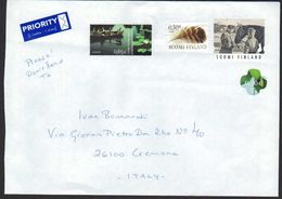 Finland Italia 2017 Sheep Horse Feather Barca Cavallo Piuma Bateau Cheval Plume LET00036 - Lettres & Documents