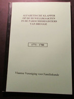 Alfabetische Klapper Op De Huwelijksakten In De Parochieregisters Van Brugge : 1771-1780 - Historia