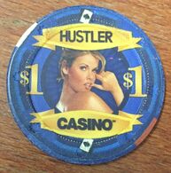 USA CALIFORNIE GARDENA HUSTLER CASINO CHIP $ 1 JETON TOKEN COIN - Casino