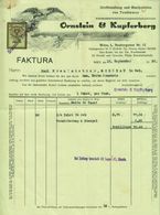 Österreich Wien 1928 Rechnung Deko + Stempelmarke Fiskalmarke " ORNSTEIN & KUPFERBERG Textil " - Oostenrijk