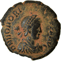 Monnaie, Honorius, Nummus, 406-408, Cyzique, TTB, Bronze, RIC:149 - The End Of Empire (363 AD To 476 AD)