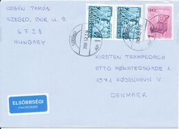 Hungary Cover Sent Air Mail To Denmark 19-12-2008 - Storia Postale