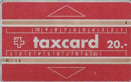 Switzerland, P08A, PTT Serie 07 + 10: Red Card Long & Short Stroke, 2 Scans.    CN : 009A - Svizzera