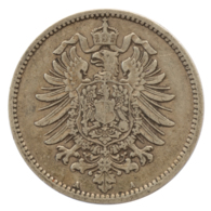 GERMANY - EMPIRE - 1 Mark - 1887 - A - Berlin - Silver - #DE098 - 1 Mark