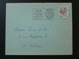 05 Hautes Alpes Gap Championnat Du Monde De Boules 1967 - Flamme Sur Lettre Postmark On Cover - Pétanque