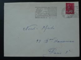 08 Ardennes Charleville Mezieres Festival Marionettes Puppets 1972 - Flamme Sur Lettre Postmark On Cover - Puppets