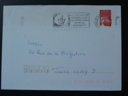 08 Ardennes Charleville Mezieres Festival Marionettes Puppets 2003 - Flamme Sur Lettre Postmark On Cover - Puppets