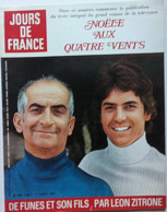 JOURS DE FRANCE N°838 Du 11 Janvier 1971 – Louis De Funès Et Son Fils Olivier (interview) - General Issues