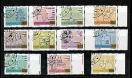 1981 Vaticano Vatican VIAGGI DEL PAPA WOJTYLA  JOURNEYS OF POPE JOHN PAUL II Serie Di 11v. USATA • USED With Gum - Used Stamps