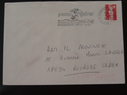 22 Cotes Du Nord Perroc Guirec Macareux Puffin 1991 - Flamme Sur Lettre Postmark On Cover - Mechanical Postmarks (Advertisement)