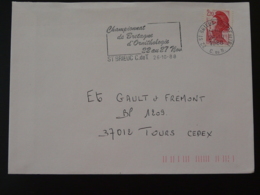 22 Cotes Du Nord Saint Brieuc Championnat De France Ornithologie 1988 - Flamme Sur Lettre Postmark On Cover - Werbestempel