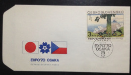 Czechoslovakia, Uncirculated FDC, « Universal Expo », « EXPO '70 », Osaka, 1970 - 1970 – Osaka (Giappone)