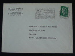08 Ardennes Charleville Mezières Festival Marionnettes 1972 - Flamme Sur Lettre Postmark On Cover - Marionnettes