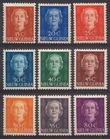 Nederlands Nieuw Guinea NVPH Nr 10/18 Postfris/MNH Koningin Juliana 1950-1952 - Netherlands New Guinea