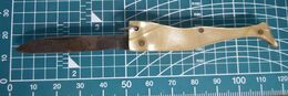 COLTELLO MADREPERLA FORMA DI GAMBA COLTELLINO  VINTAGE  KNIFE - Knives