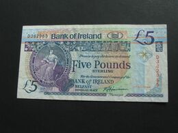 5 Five Pound 1990 - Central Bank Of Ireland - Belfast Donegall Place  **** EN ACHAT IMMEDIAT **** - Irlanda