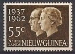 Nederlands Nieuw Guinea NVPH Nr 75 Postfris/MNH Zilveren Huwelijksfeest Bernhard En Juliana 1962 - Nueva Guinea Holandesa