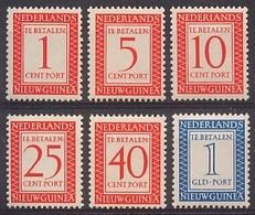 Nederlands Nieuw Guinea NVPH Nr Port 1/6 Postfris/MNH Tax 1957 - Nueva Guinea Holandesa