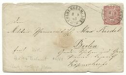 DR DKS COLBERGERMÜNDE Auf GA-Umschlag 1 Gr. 1868 Nach Berlin - Interi Postali