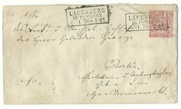 DR Ka3 LAUENBURG In Pommern Auf GA-Umschlag 1 Gr. 1870 Nach Berlin - Postal  Stationery