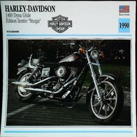 "Motorcycle HARLEY-DAVIDSON 1400  Dyna Glide Sturgis 90" Moto Américaine - Collection Fiche Technique Edito-Service S.A. - Sammlungen