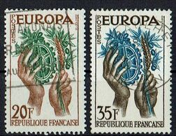 Frankreich // Mi. 1157/1158 O - 1957