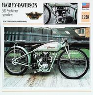 Motorcycle HARLEY-DAVIDSON 350 Peashooter Speedway 1928 Moto Américaine - Collection Fiche Technique Edito-Service S.A. - Sammlungen