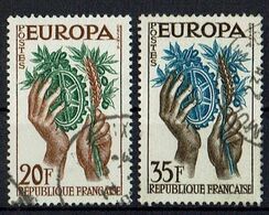 Frankreich // Mi. 1157/1158 O - 1957