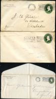 U400a 3 PSE Covers Used Bangor ME And To Germany 1906-09 - 1901-20