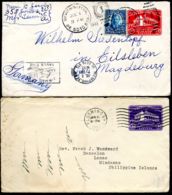 U525-26 2 PSE Covers Used To Germany And Phillipine Islands 1932 - 1921-40