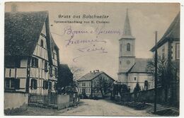CPA - BALSCHWEILER (Haut Rhin) - Gruss Aus ... Spezereinhandlung Von E. Christen - Autres & Non Classés