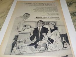 ANCIENNE PUBLICITE SAVOUREZ UN TEL LUXE   PAN AMERICAN  1958 - Pubblicità