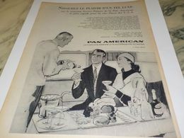 ANCIENNE PUBLICITE SAVOUREZ UN TEL LUXE   PAN AMERICAN  1958 - Publicidad