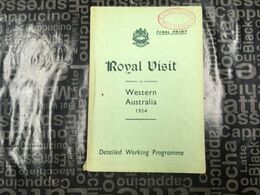 (book 12/8/2020) Australia - The Royal Visit To Western Austrailia - 14 X 21 Cm - Weight 300 G (1954) - Otros & Sin Clasificación