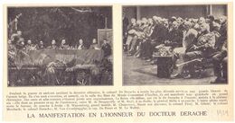 Orig. Knipsel Coupure Tijdschrift Magazine - Ixelles - La Manifestation En L'honneur Du Docteur Derache  - 1929 - Unclassified