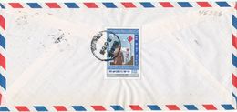 Taiwan Air Mail Cover Sent To Denmark Single Franked (on The Backside Of The Cover) - Corréo Aéreo