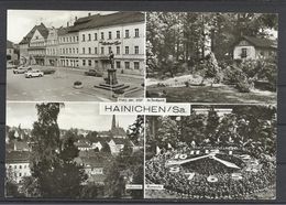 Germany, (DDR) Hainichen, Multi View With Flower Clock. Unused, 1975. - Hainichen