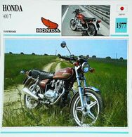 " HONDA  400cc T 1977 "   Collection Fiche Technique Edito-Service S.A. - Verzamelingen