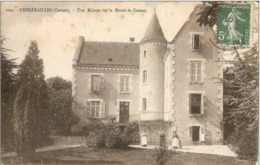 23 CHENERAILLES  -  Une Maison Sur La Route  De CRESSAT - Chenerailles