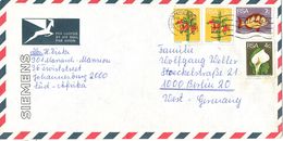 South Africa RSA Air Mail Cover Sent To Germany Johannesburg 6-12-1976 (topic Stamps) - Luftpost