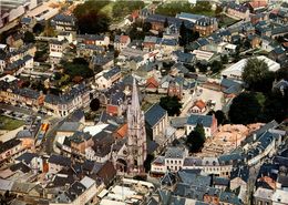 Lillebonne * Vue Générale Aérienne Du Centre , Un Jour De Marché * Et L'église - Lillebonne