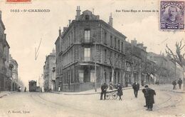Saint Chamond      42       Rue Victor Hugo Et Avenue De La Gare . Tramway   1     (voir Scan) - Saint Chamond